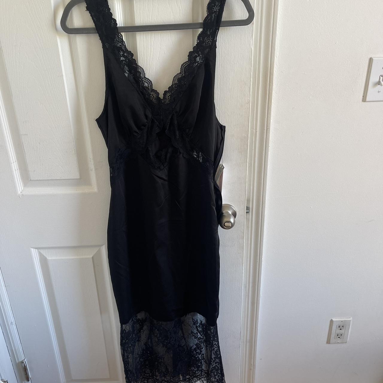 BLOOMINGDALES AQUA BRAND lace black dress. Brand new... - Depop