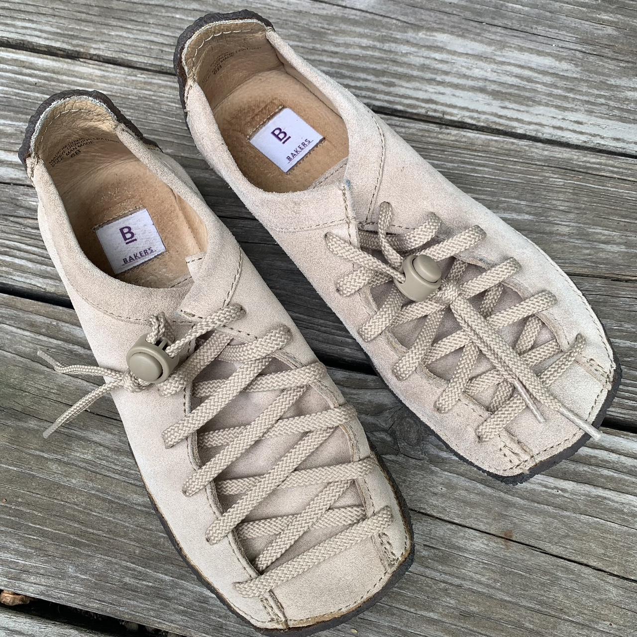 Bakers Y2K genuine suede leather square toe lace