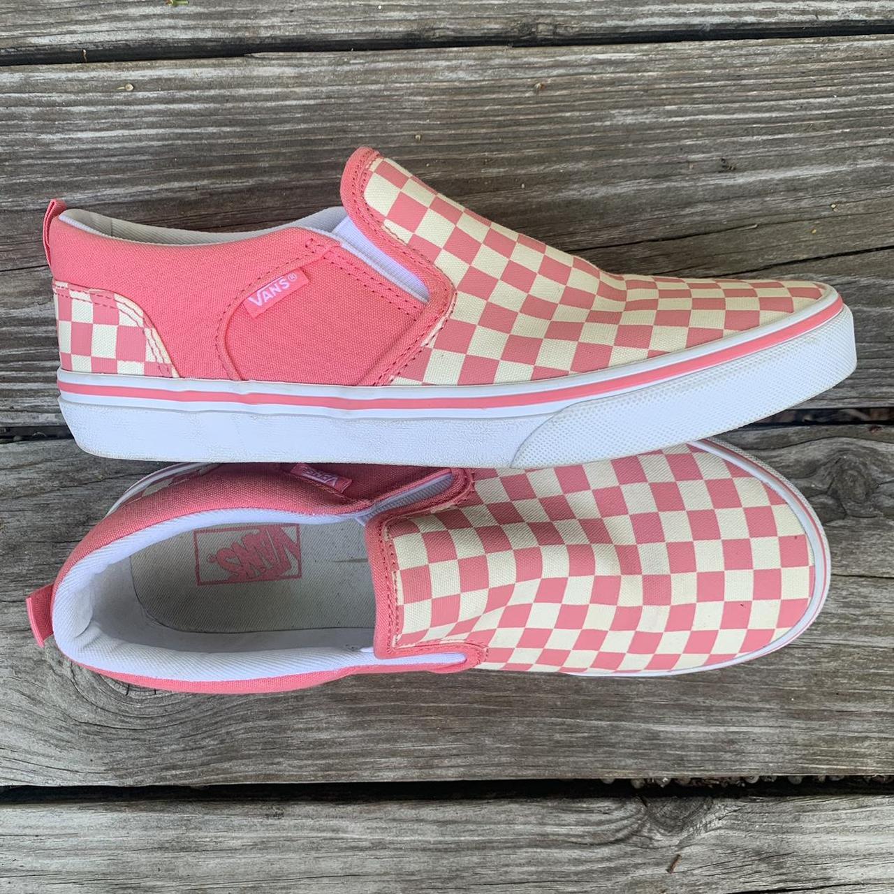 Vans off the wall pink clearance shoes