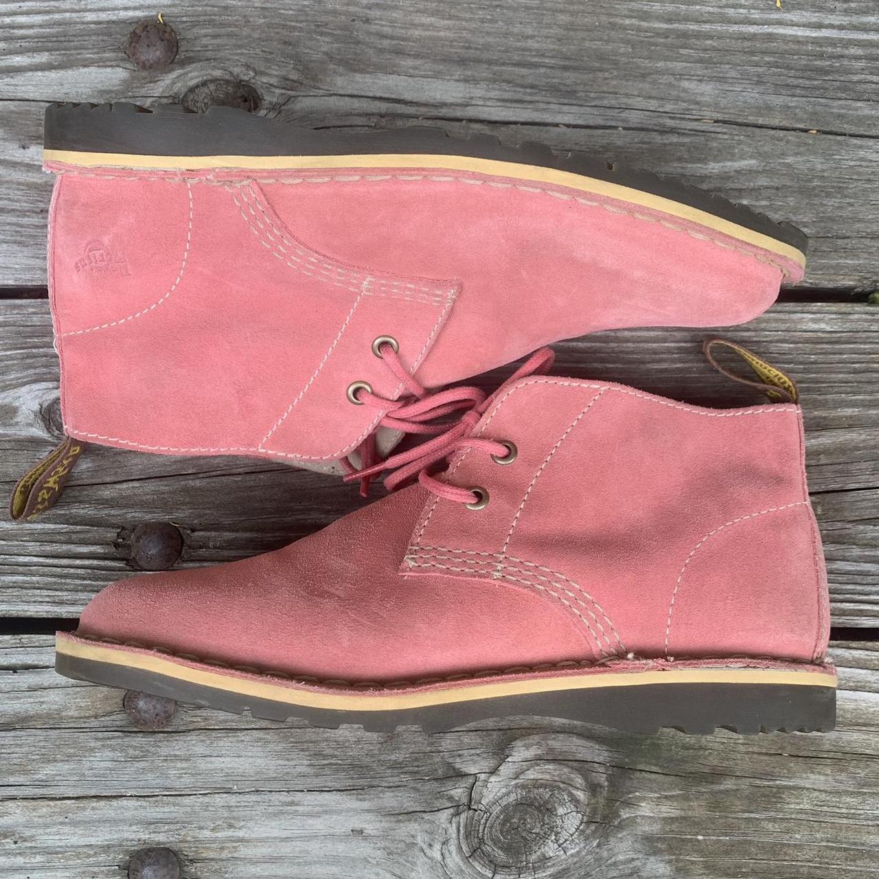 Dr. Martens Blythe pink suede leather chukka boots Depop