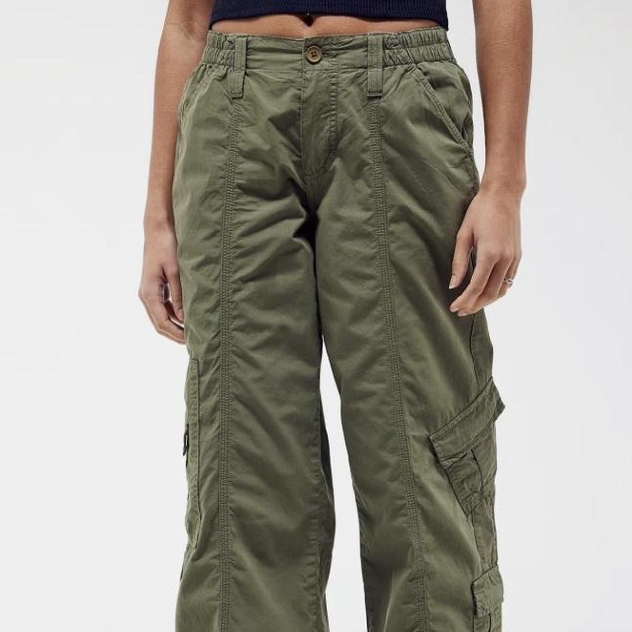 URBAN OUTFITTERS cargo pants #greencargos... - Depop