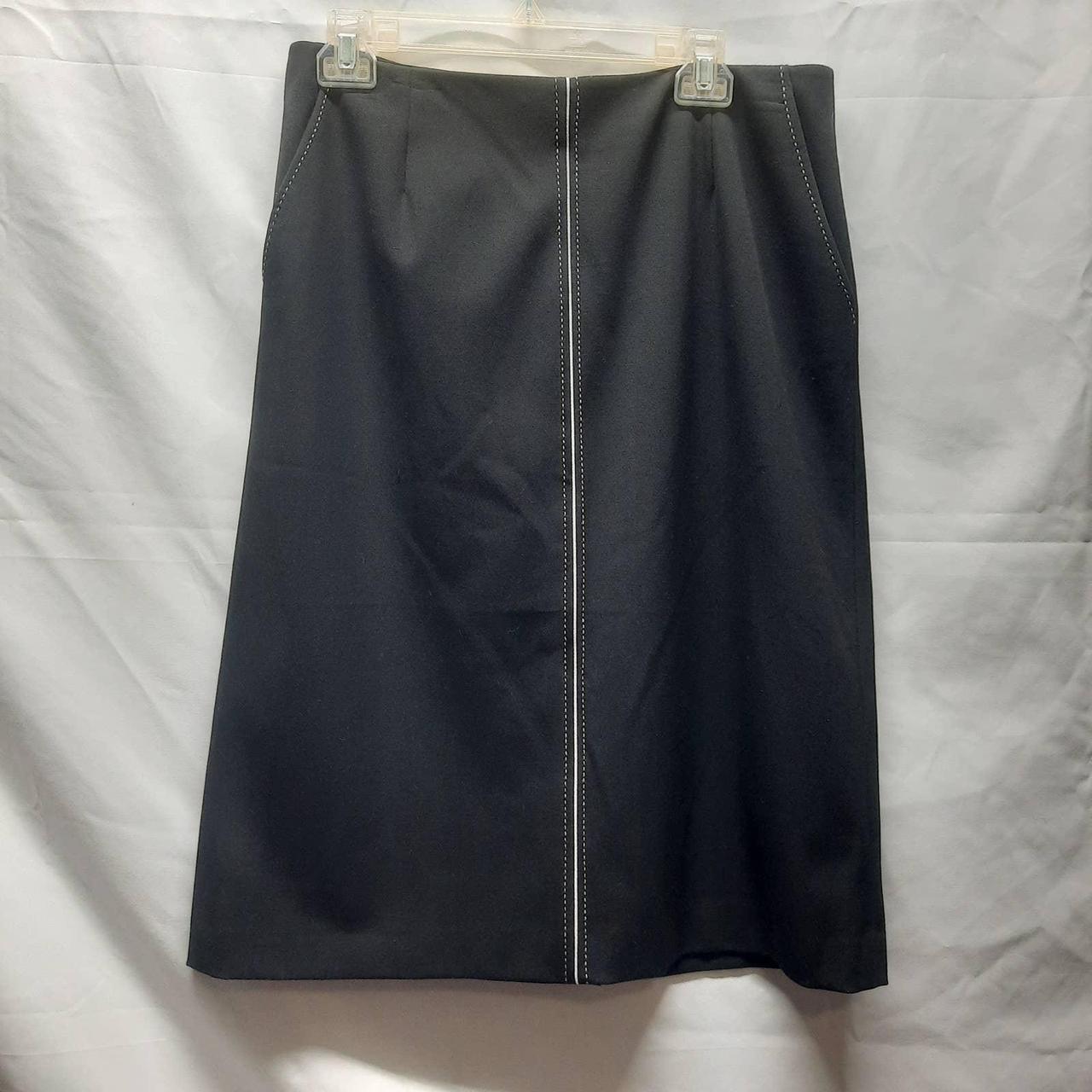 Talbots Stretch Black White contrast stitching Work... - Depop