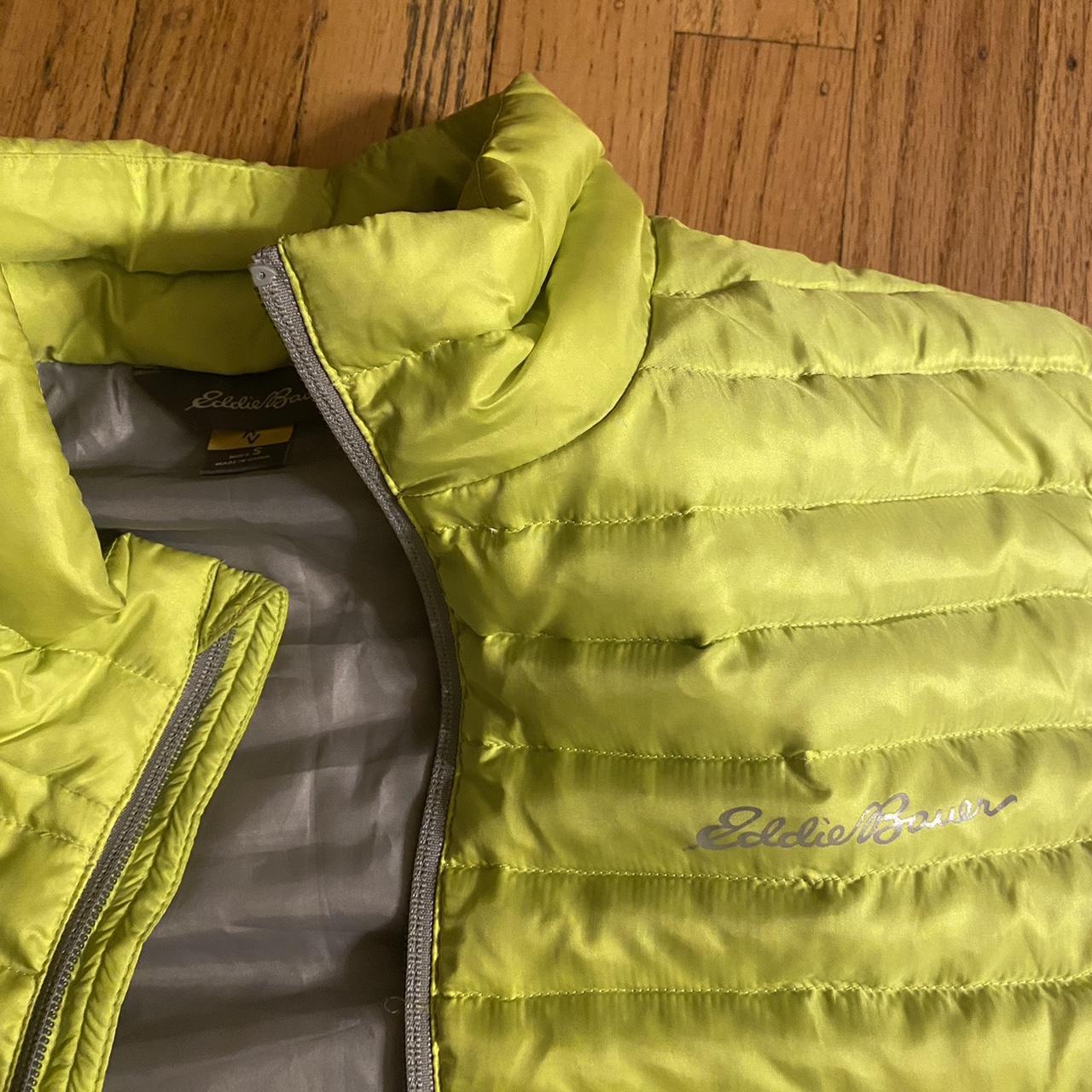 Brightly colored Eddie Bauer puff vest. #eddiebauer... - Depop image.