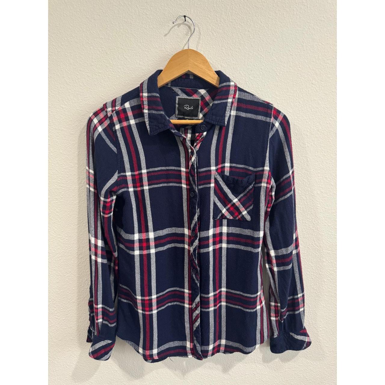 Rails Women's Blouse - Multi - XS – Rails navy/wh… - image 1