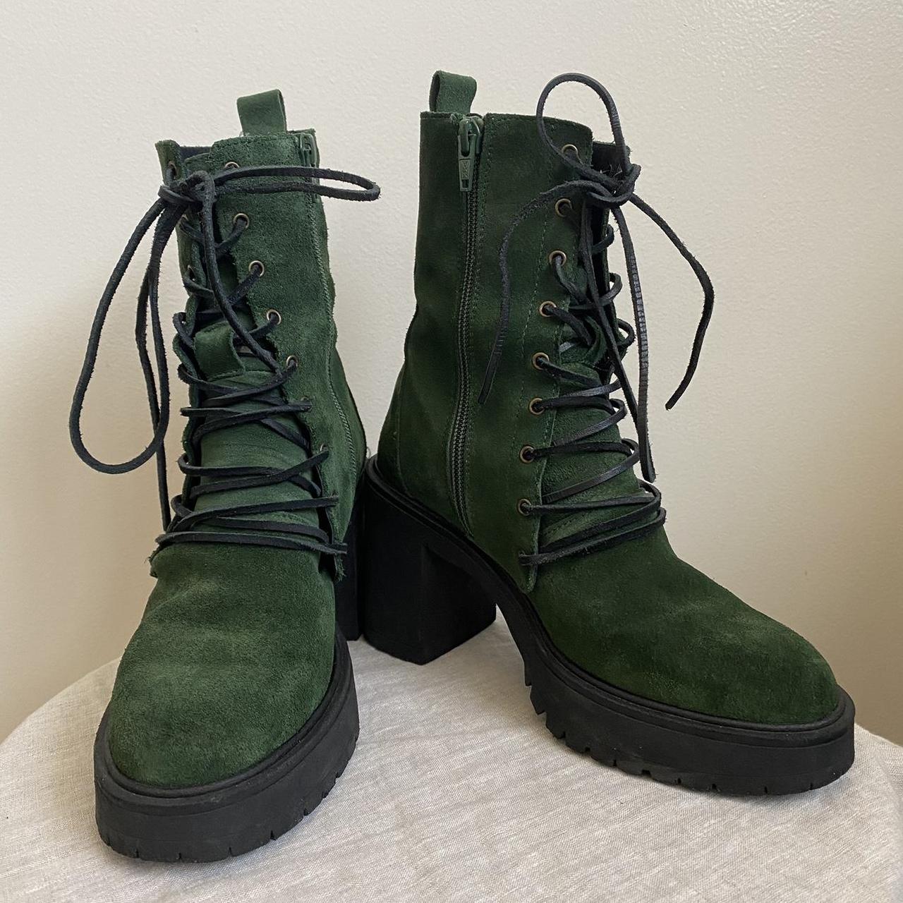 Free people hotsell green boots