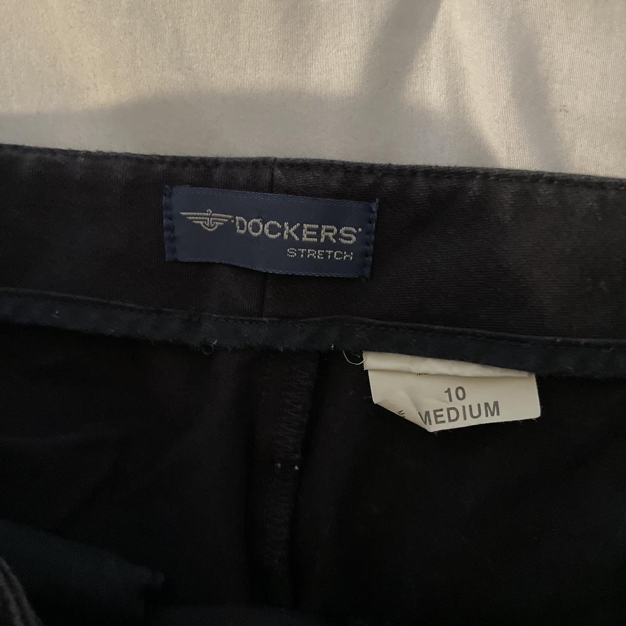 Dockers Women's Black Trousers | Depop