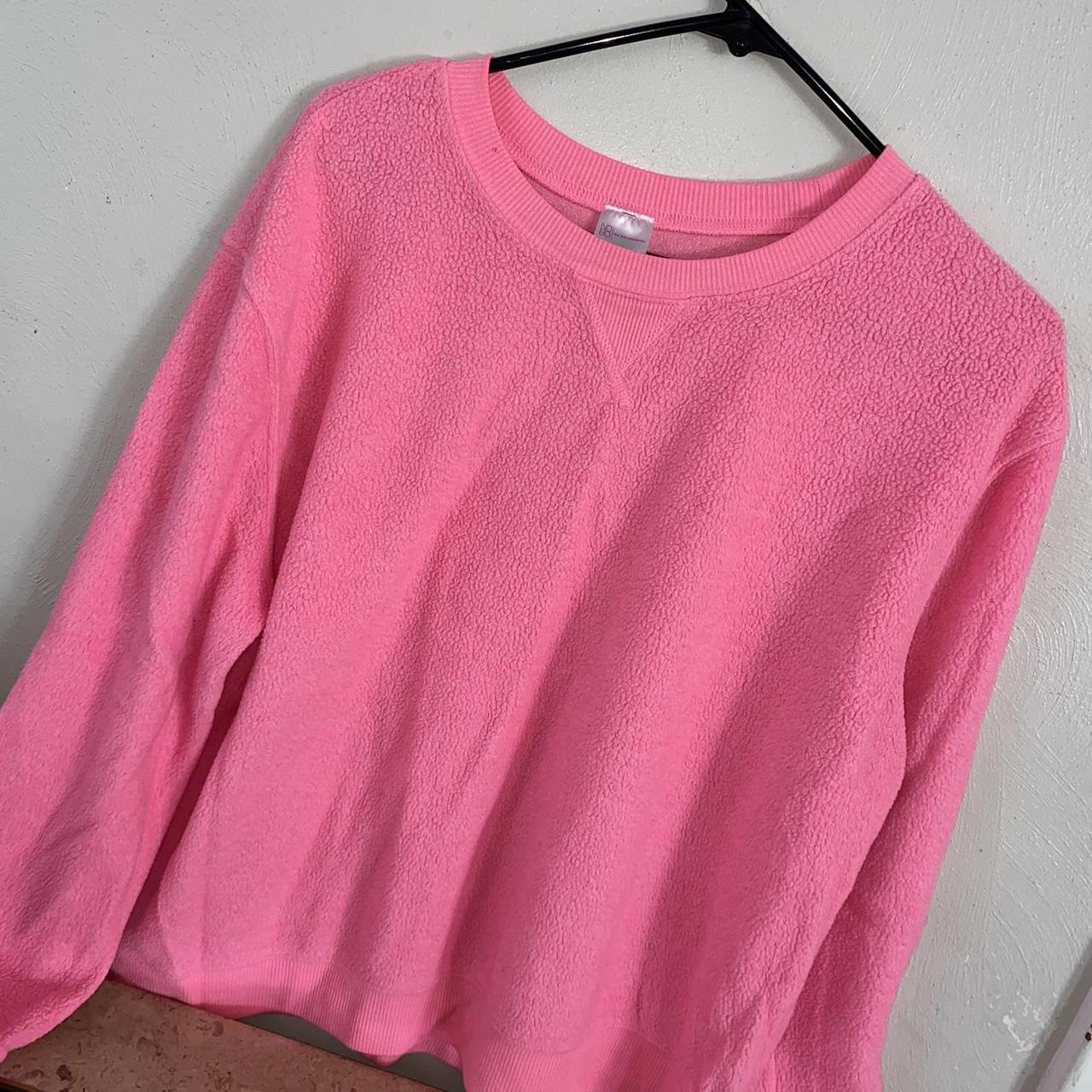 No boundaries pink sweater size XL but fits like a... - Depop