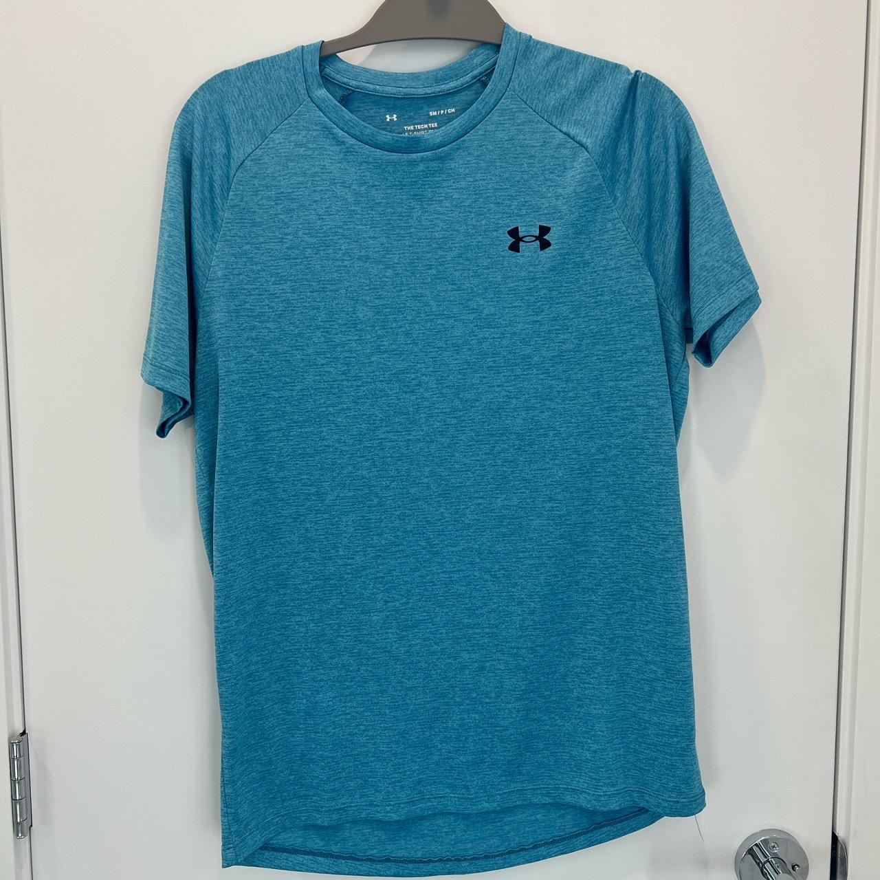 Under Armour- Blue The Tech Tee in a size small - Depop