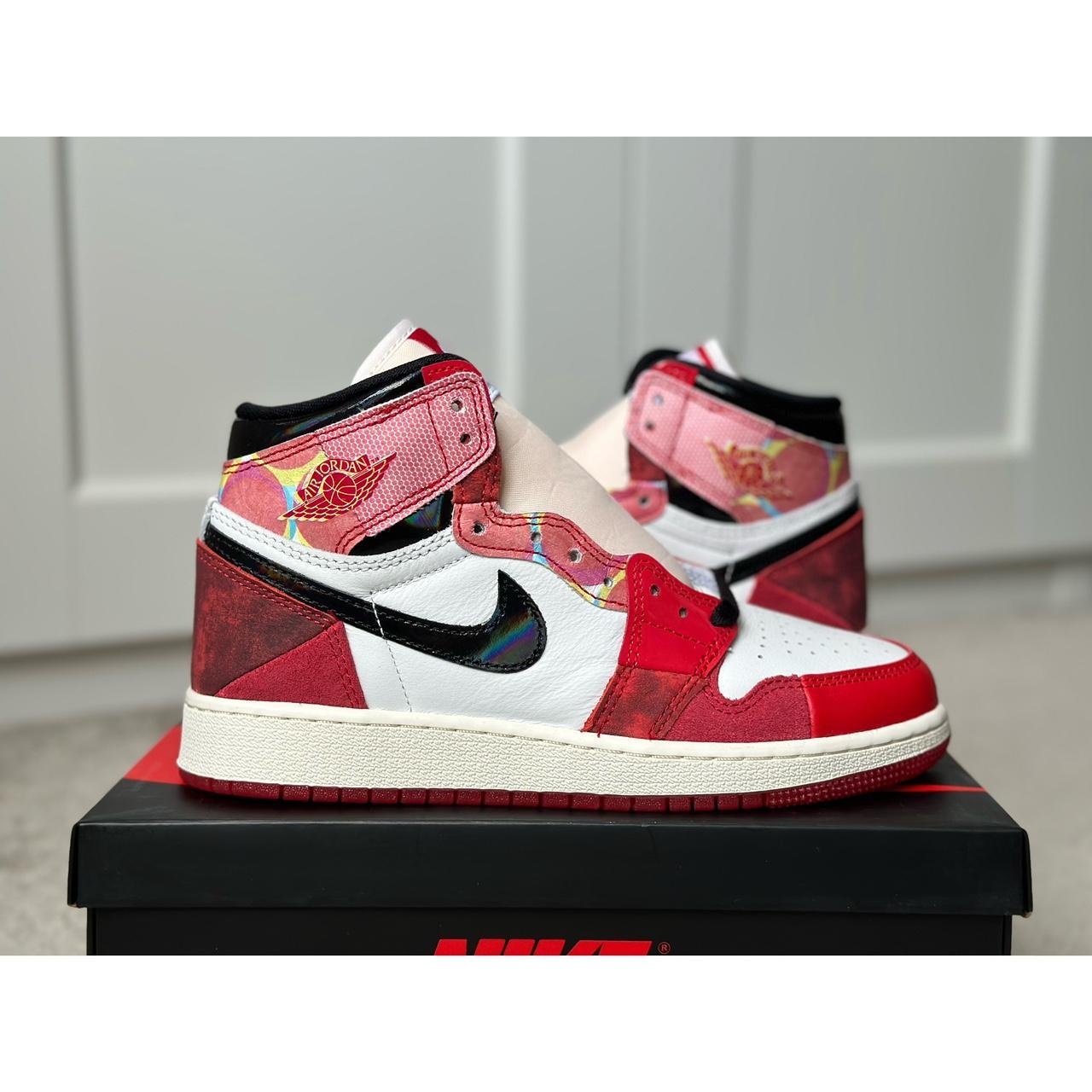 Air Jordan 1 High OG (GS) - Spider-Verse - Size 4.5... - Depop