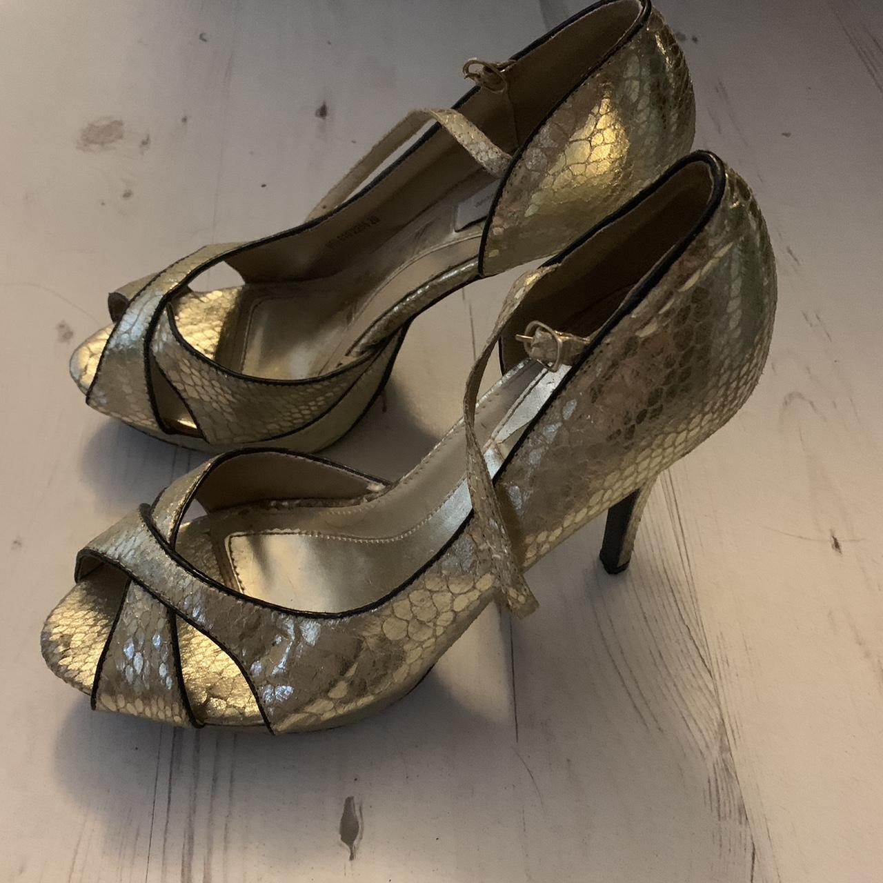 Red Herring Special Edition gold pleasers high heels - Depop