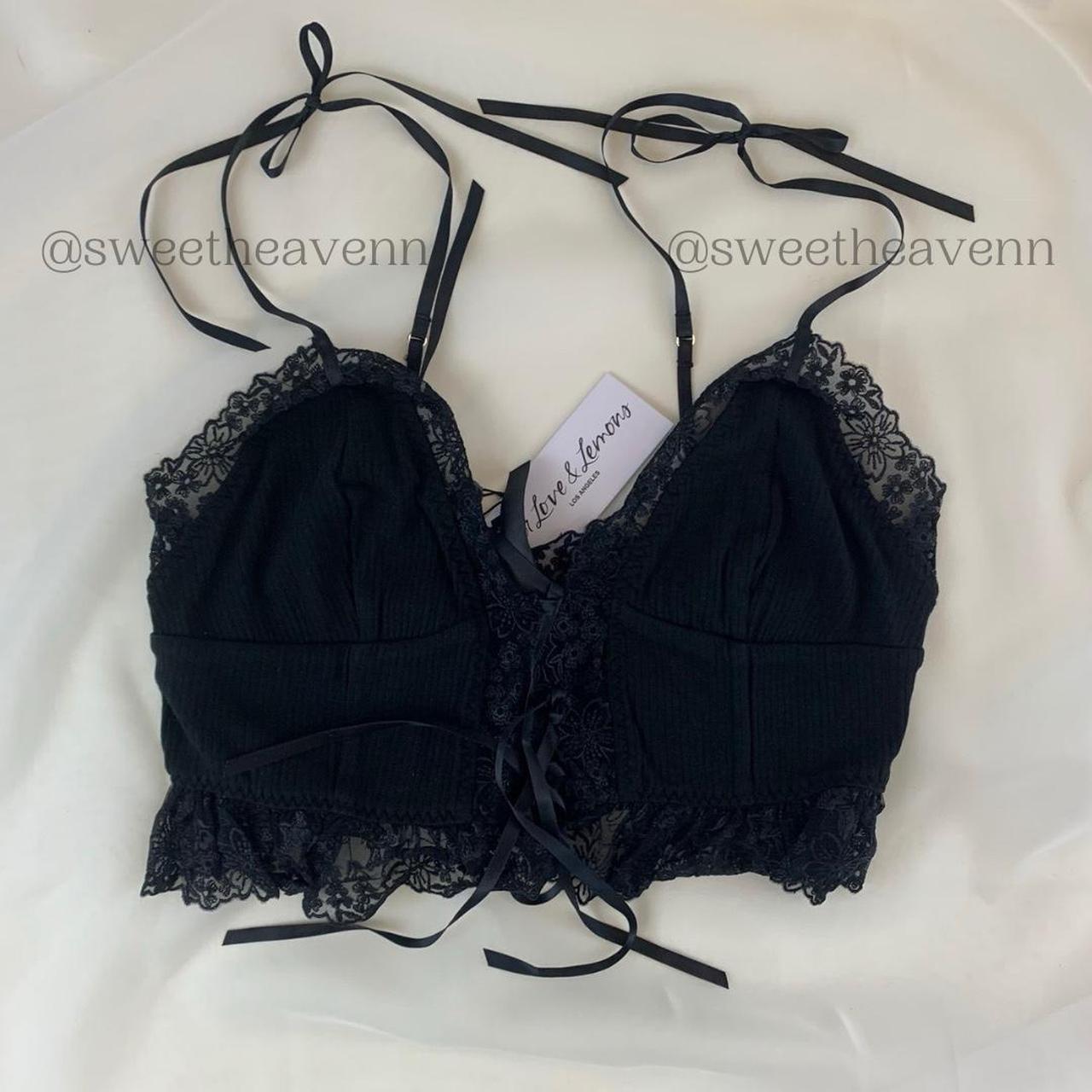 For Love & Lemons Bette Black Cami Size store Large - Victoria's Secret