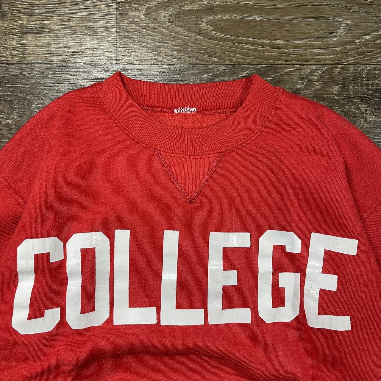 Russell Athletic Men's Red and White Sweatshirt (2)