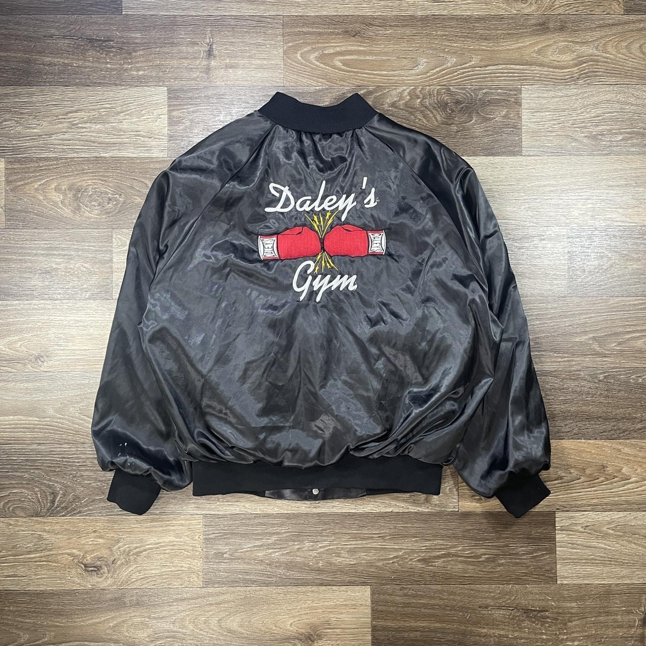 American Vintage Men's Black and Red Jacket | Depop