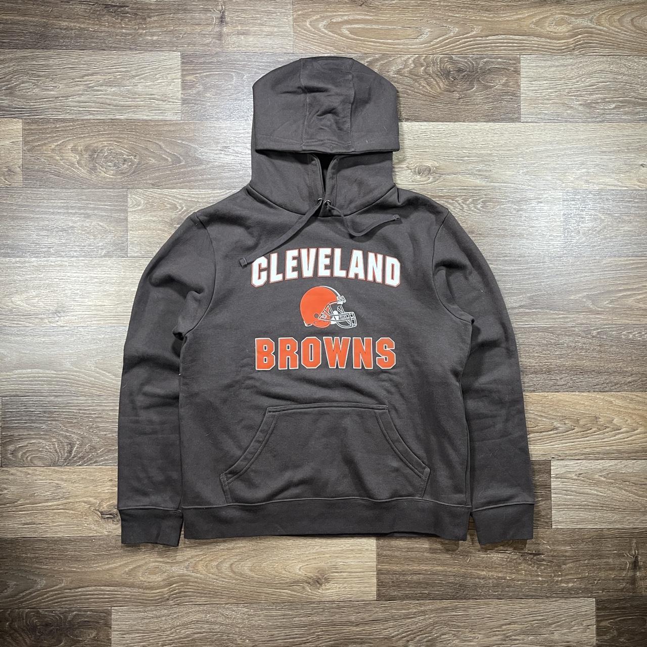 Y2K NFL Cleveland Browns Hoodie Tagged M Width - Depop