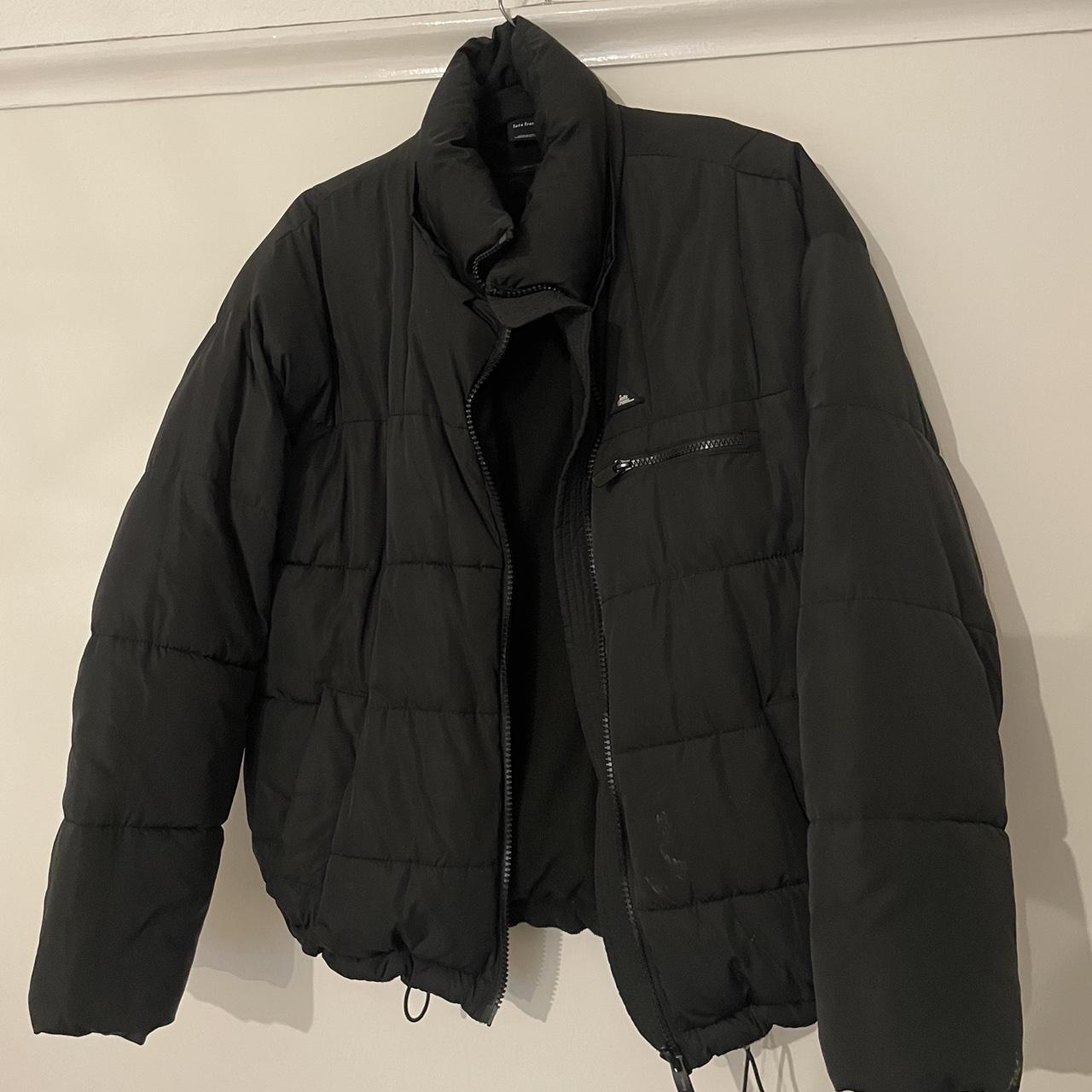 Urban Outfitters Women's Black Coat | Depop