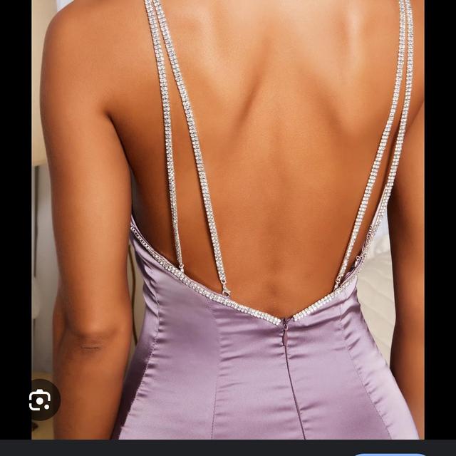 OH POLLY Dollar Frills Wrap Front Satin Mini Depop