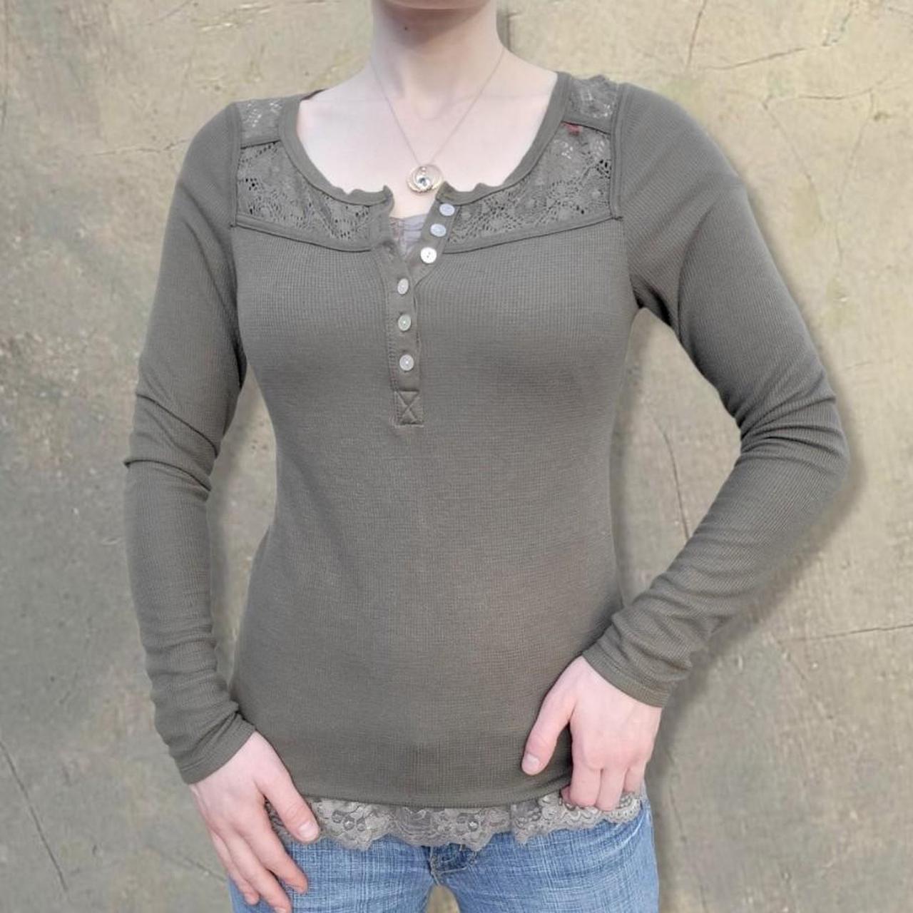 Mossimo Women's Green Shirt