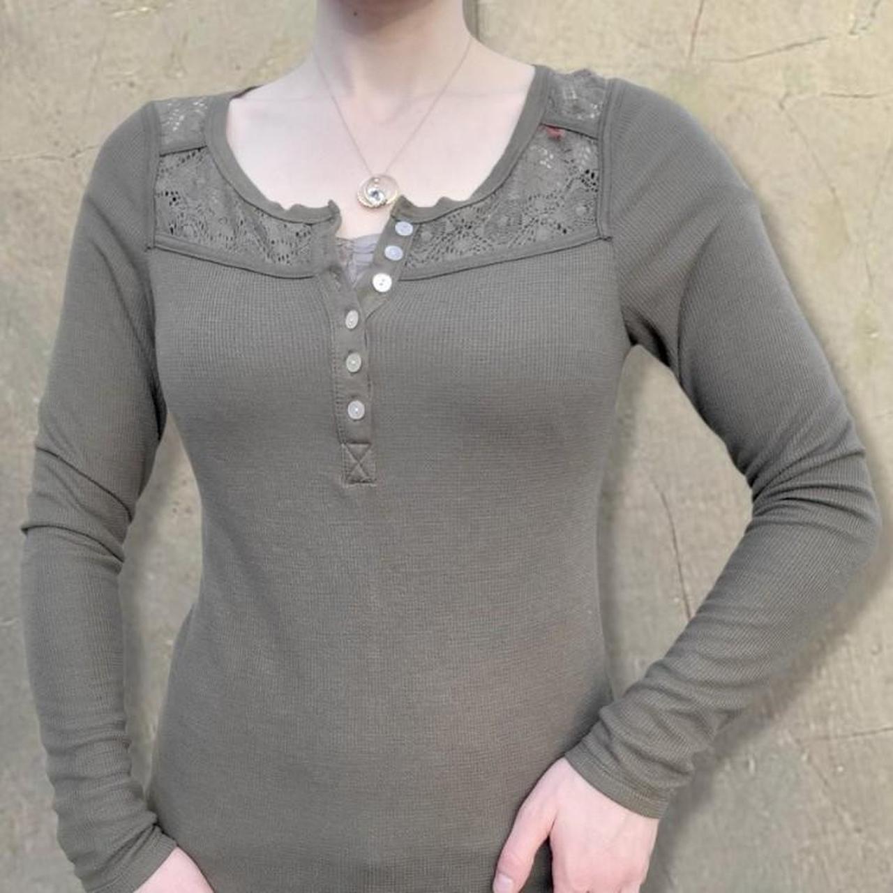 Mossimo Women's Green Shirt (4)