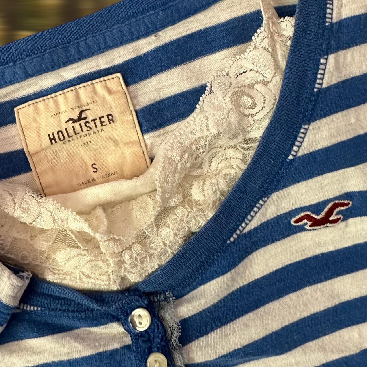 Romantic Grunge Henley Brand Hollister Size... Depop