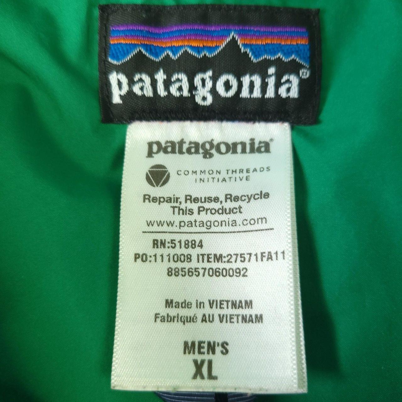 The Patagonia Slingshot Down Puffer Vest in blue XL... | Depop