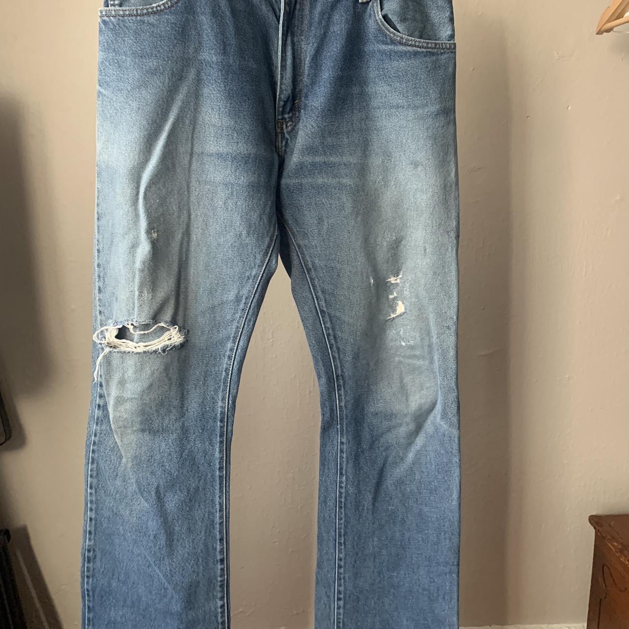 Vintage Levis 517 Bootcut Jeans Size:... - Depop