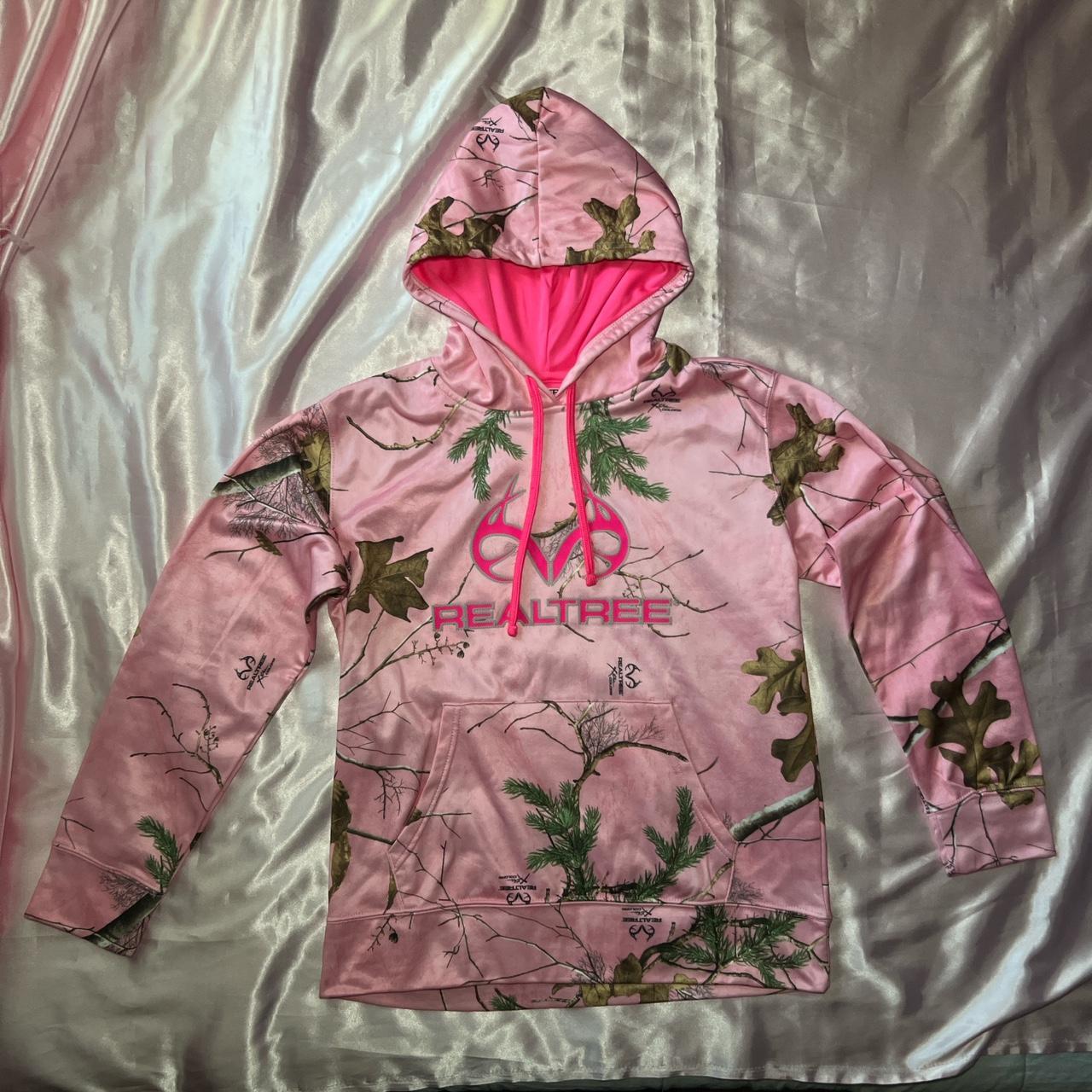 Pink camo hoodie realtree hotsell