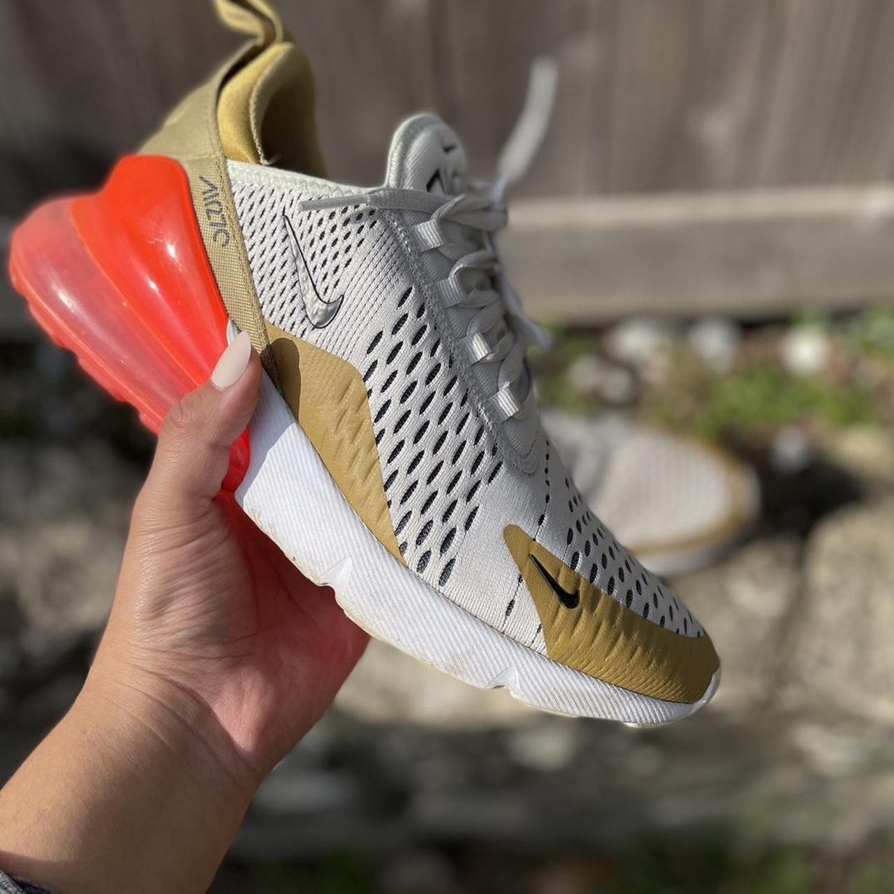 nike women's air max 270 gold