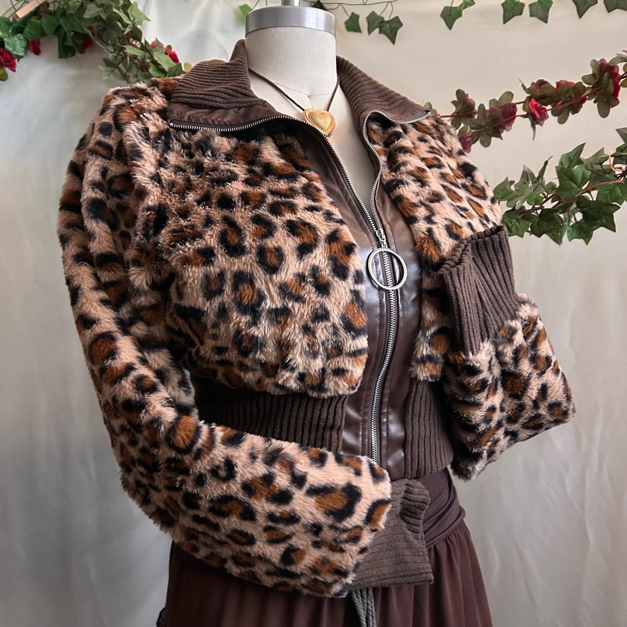00s stripe fur jacket y2k punk お兄系 平成 メンズ