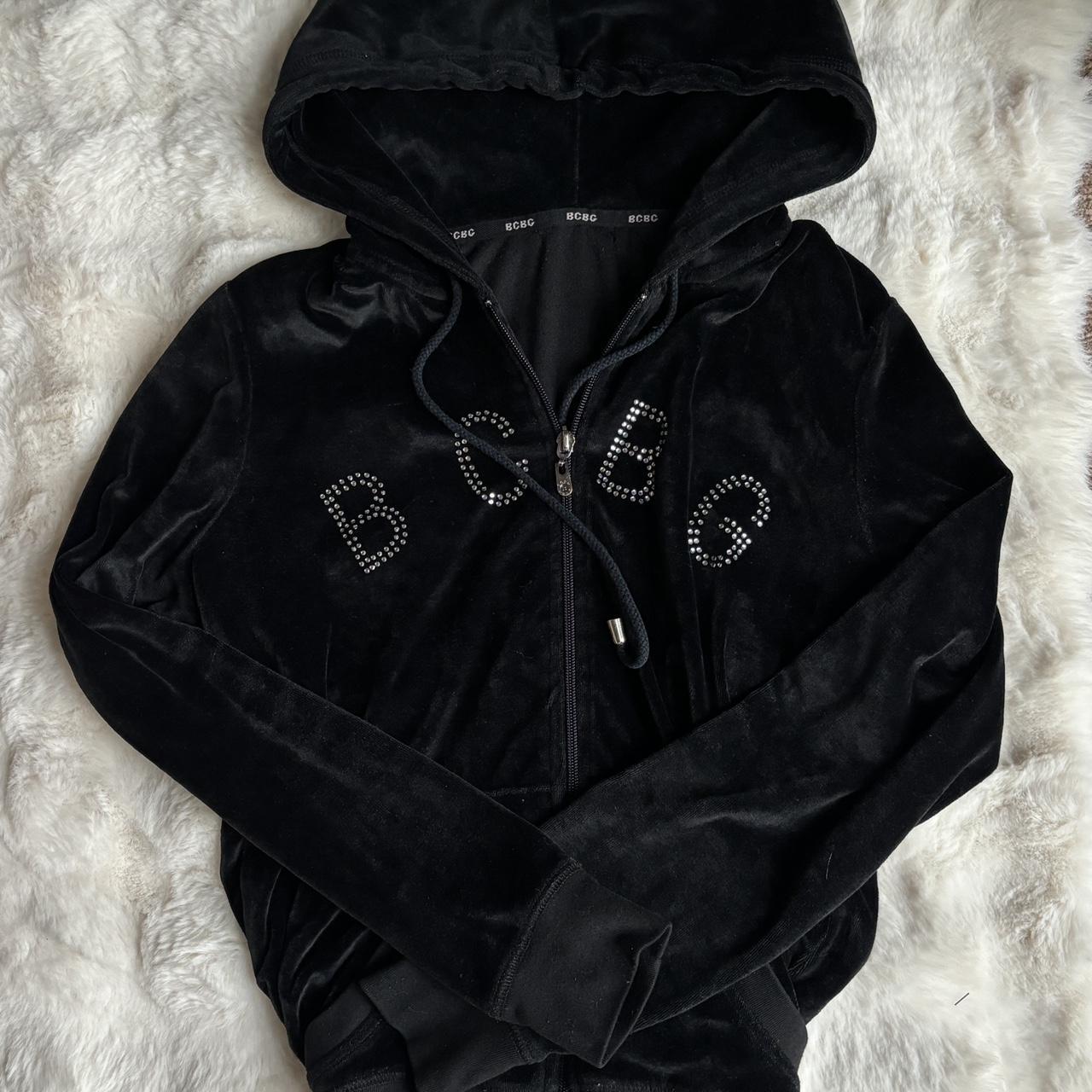 Zip up velvet otros bcbg hoodie