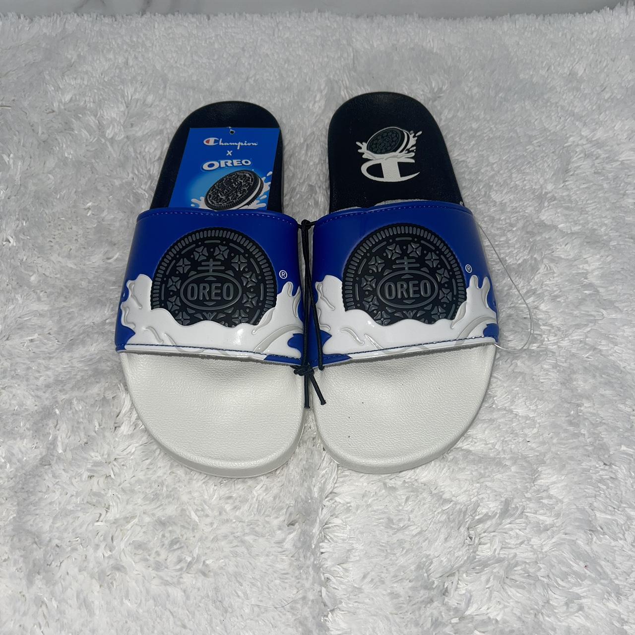 Champion X Oreo Slides Limited Edition White Depop