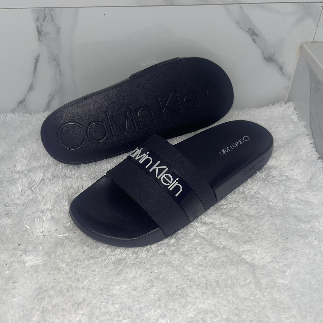 Calvin Klein Slides for Men Sizes 11 and 10... - Depop