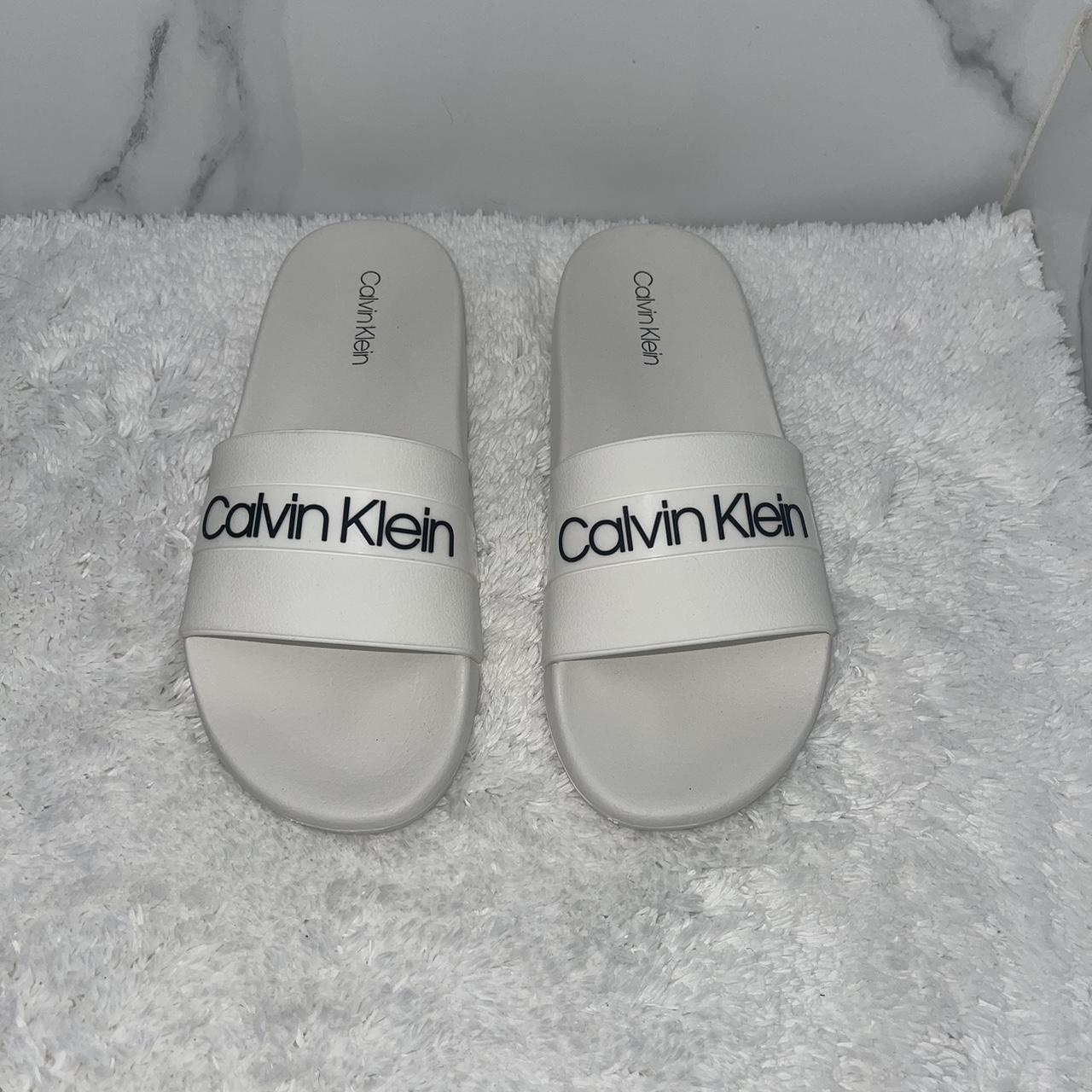 Calvin Klein Slides for Men Sizes 9 and 10 Depop