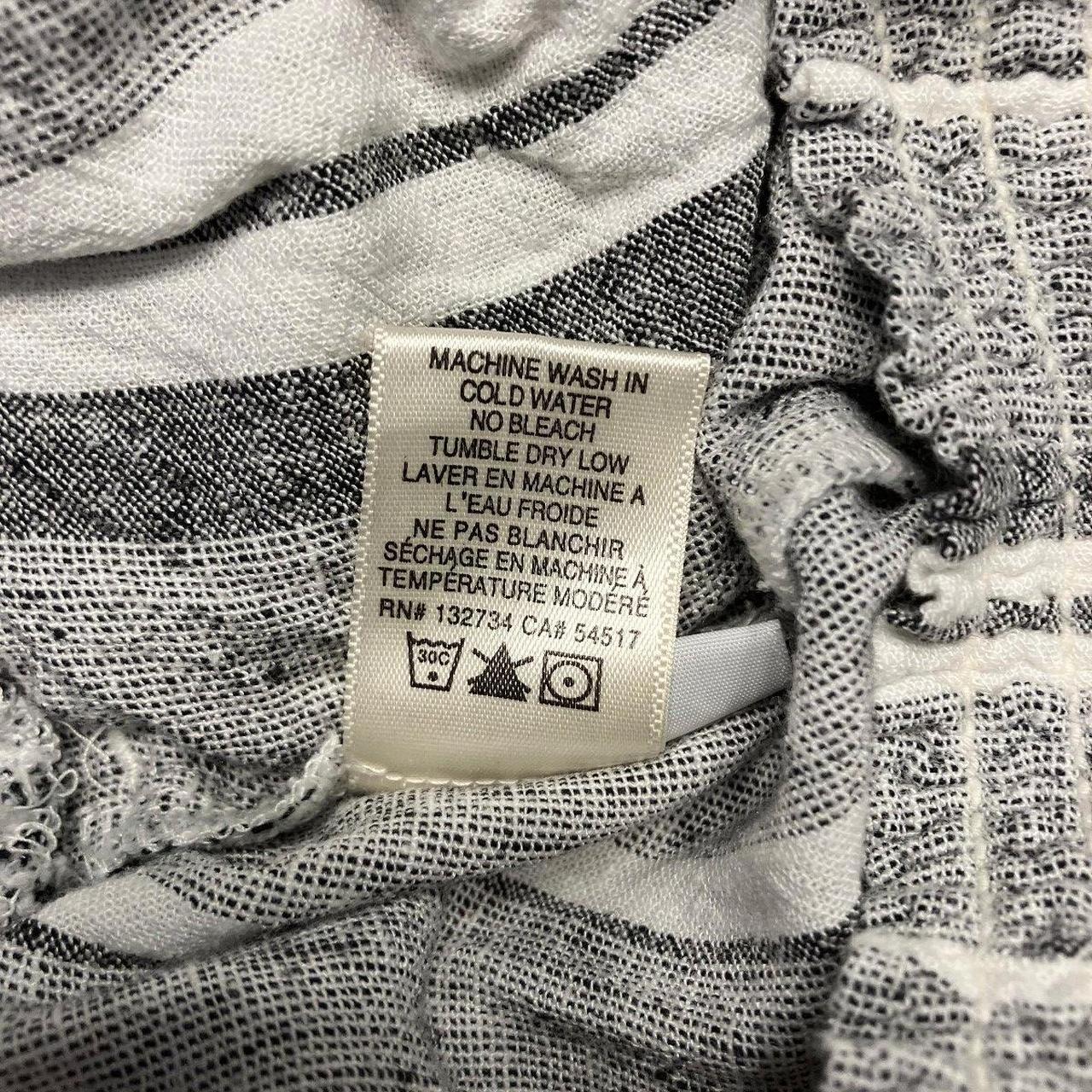 Source Unknown Women's Wide leg Pants - White/Bla… - image 4