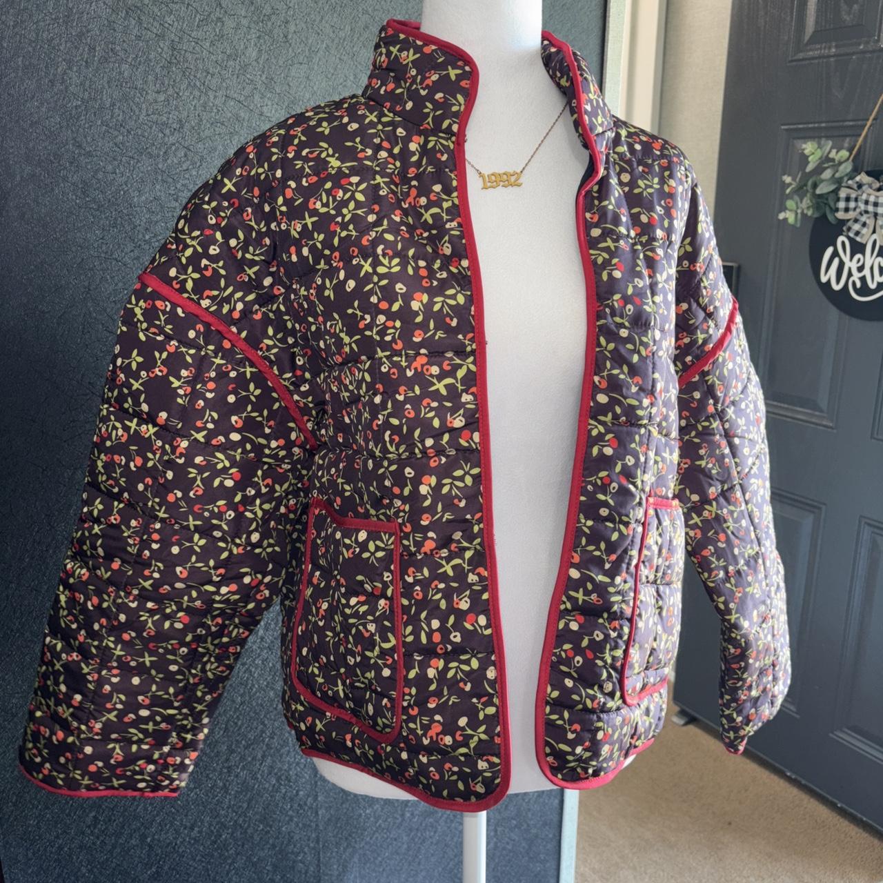 Source Unknown Women's Puffer Jacket - Multi/Red … - image 2