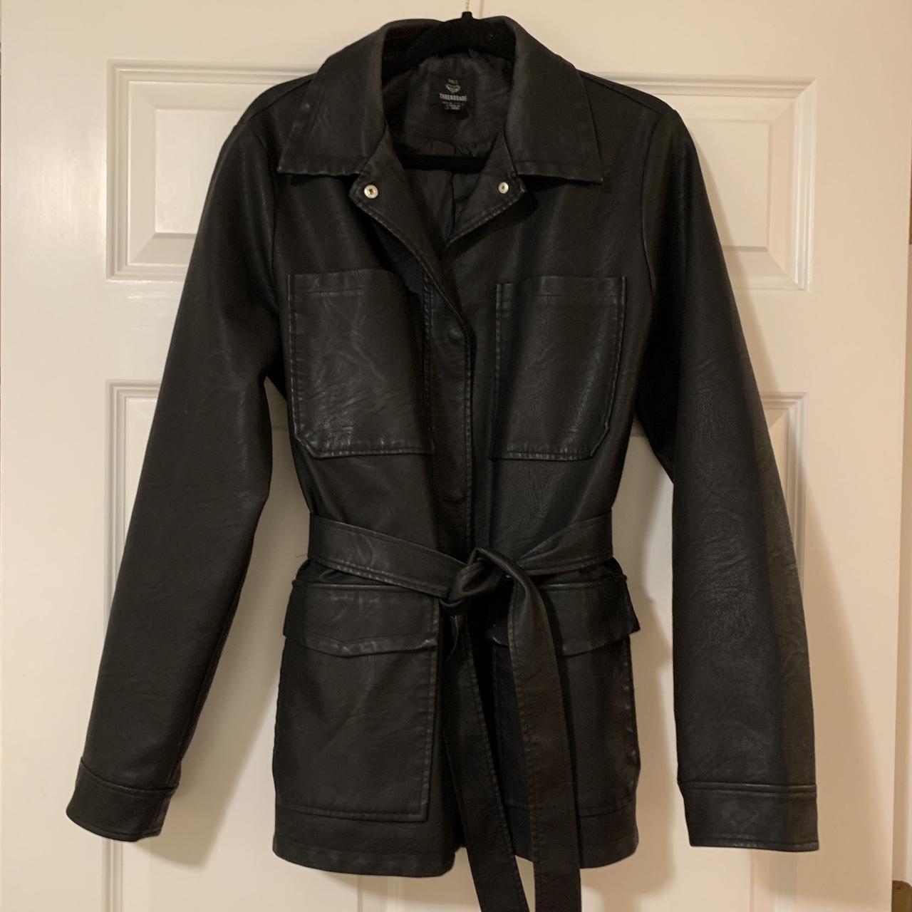 Threadbare Longline Leather Jacket ☕️ • Perfect... Depop