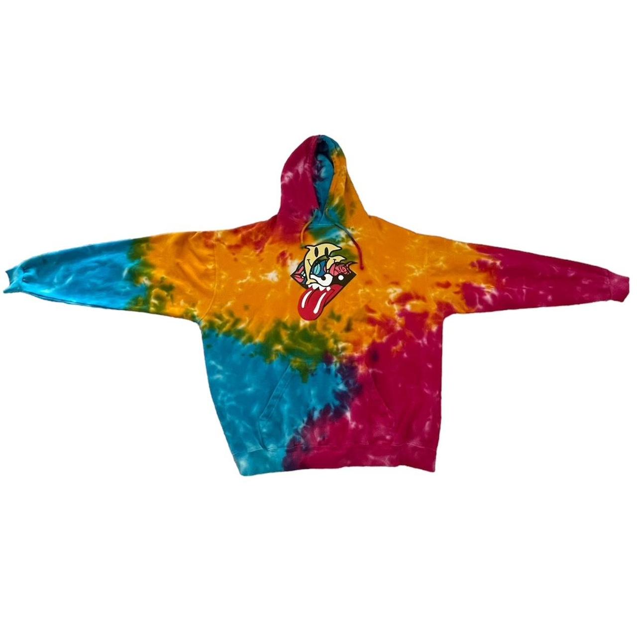 Pink dolphin 2024 tie dye hoodie