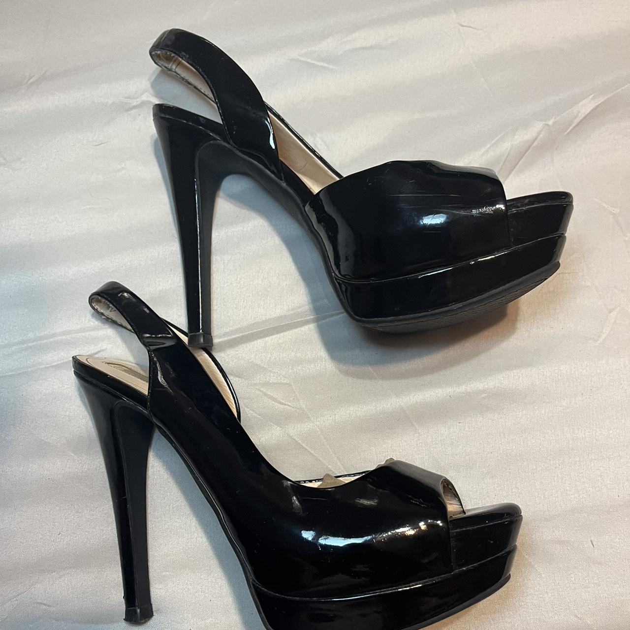 Jessica Simpson Women's Black Sandals | Depop