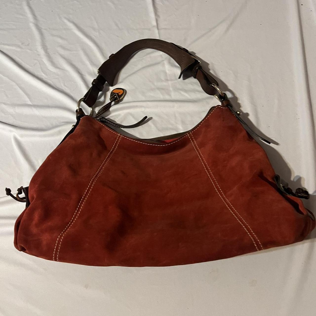 Dark Burgundy Wine Dark Brown Dooney & Bourke Purse Handbag 