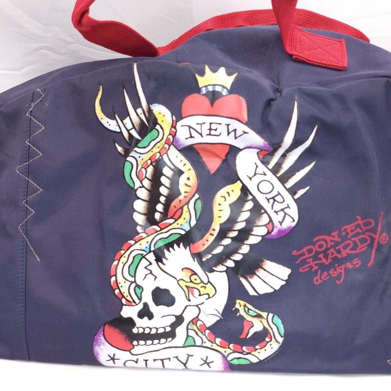 Don Ed Hardy Don Designs New York City Heart Skull... - Depop