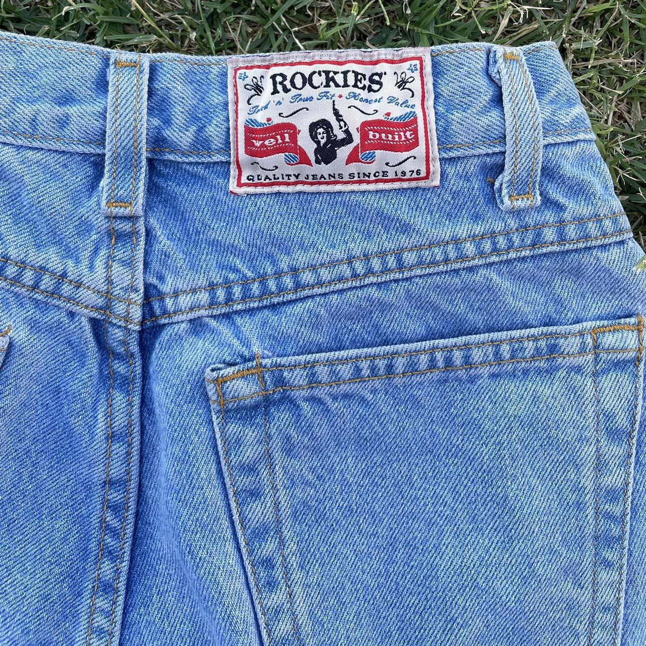 Rockies | Vintage Light Wash Straight Leg Raw-Hem | Depop