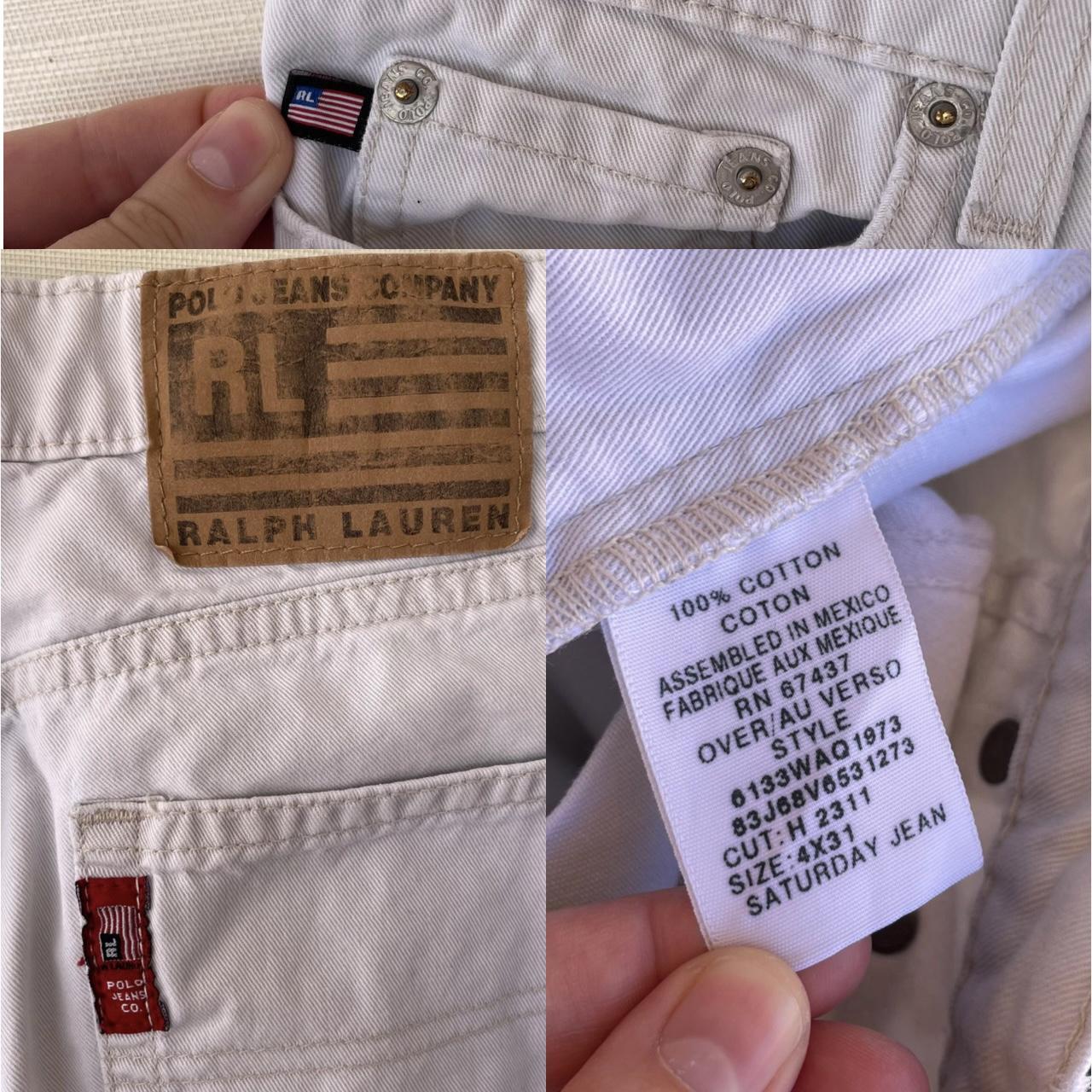 Ralph Lauren | Vintage 90s White Polo Jeans Straight | Depop