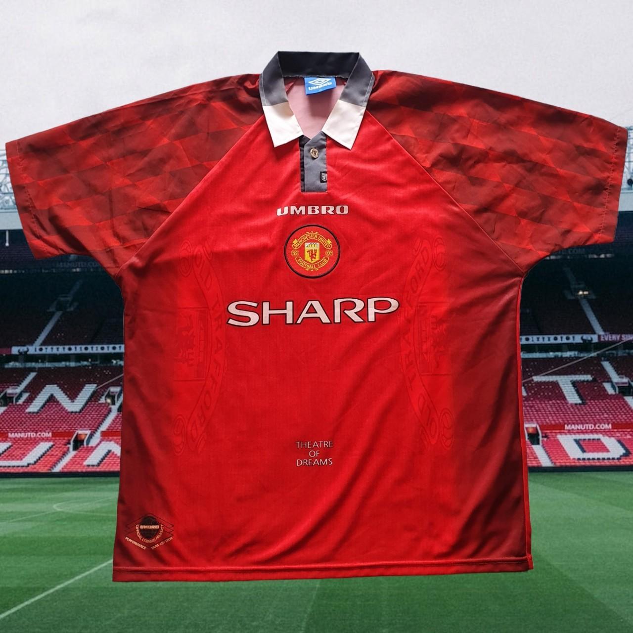 Umbro manchester united jersey sharp, Men's Fashion, Tops & Sets