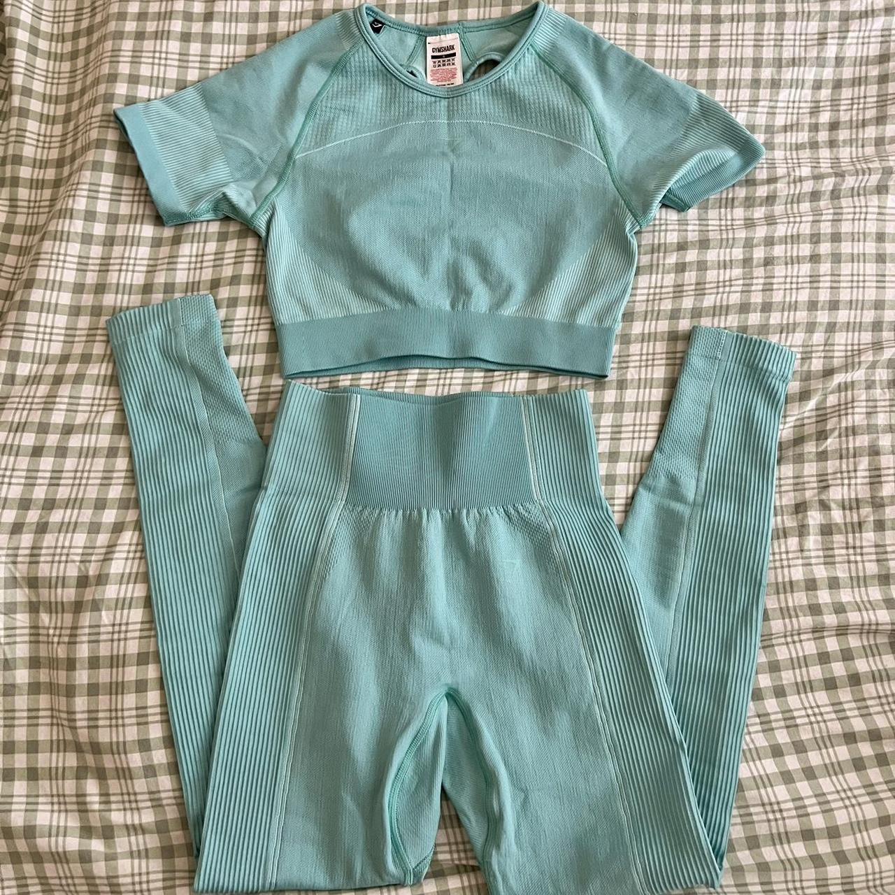Gymshark Women's Blue Jumpsuit Depop