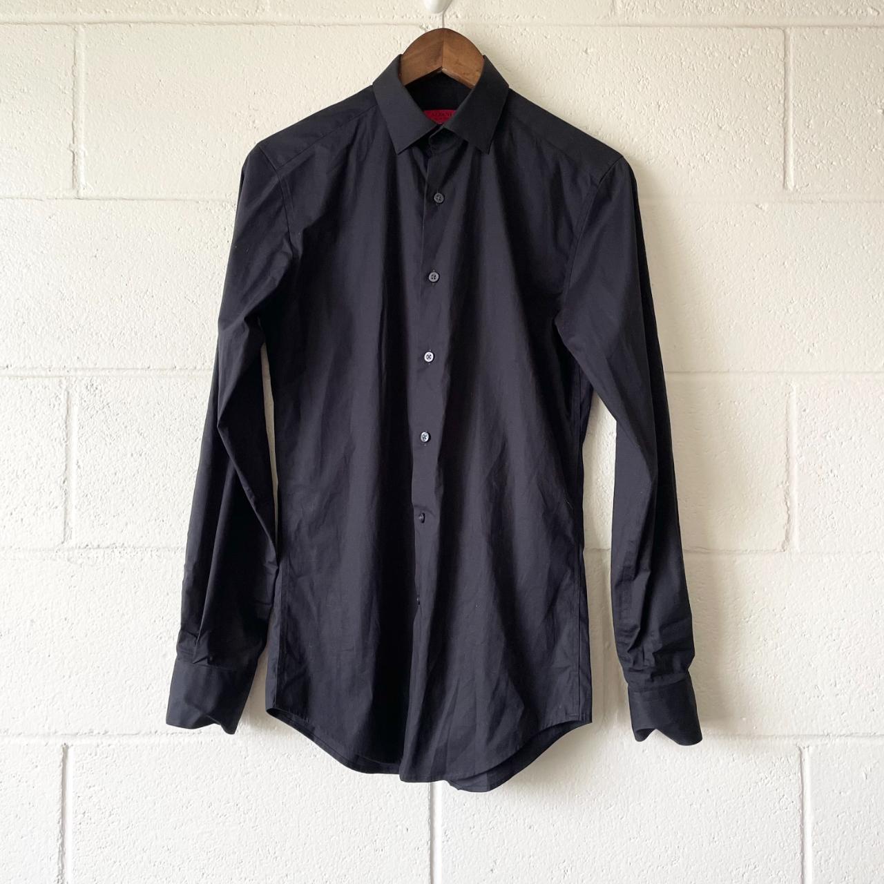 alfani black dress shirt