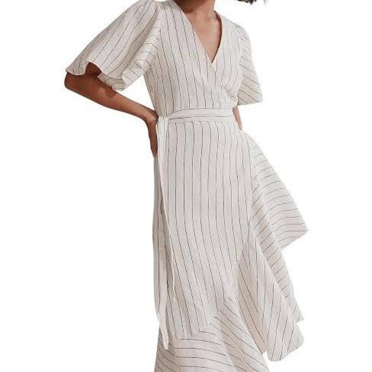 Country Road Women's White and Cream Dress Depop