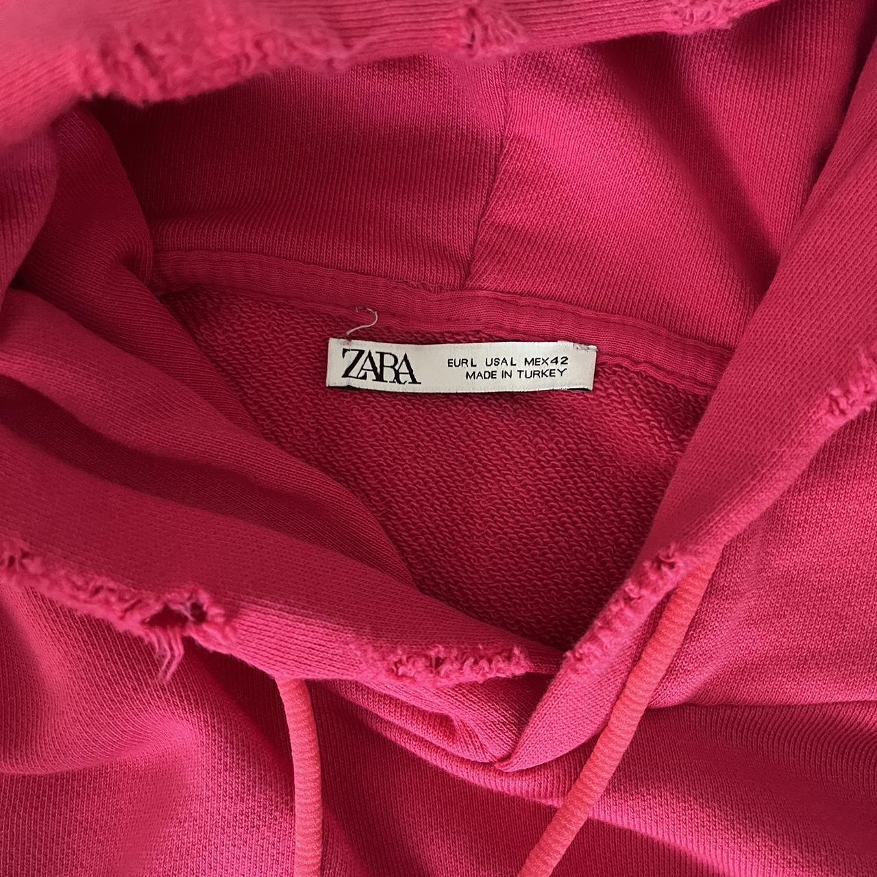 Zara distressed hoodie