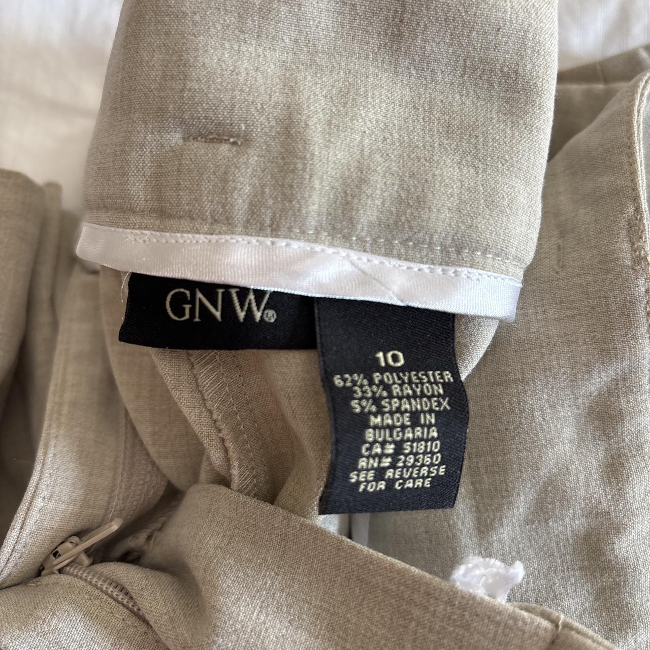 Gnw women's cream and tan trousers