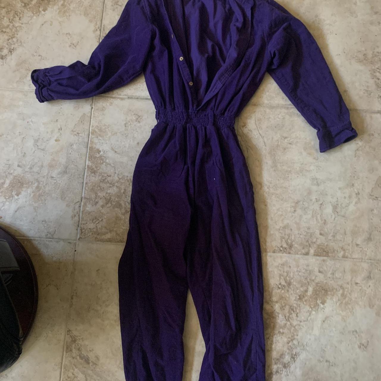 Lucy and Yak Women's Purple Jumpsuit | Depop