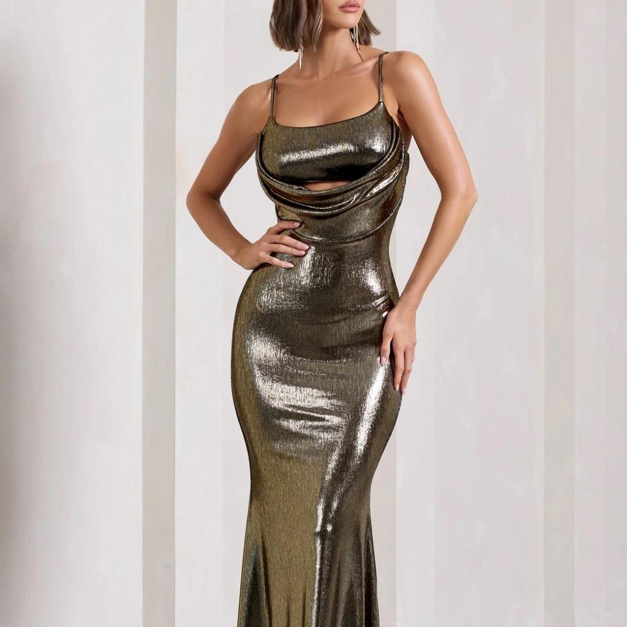 Hilton Gold Metallic Strappy Depop