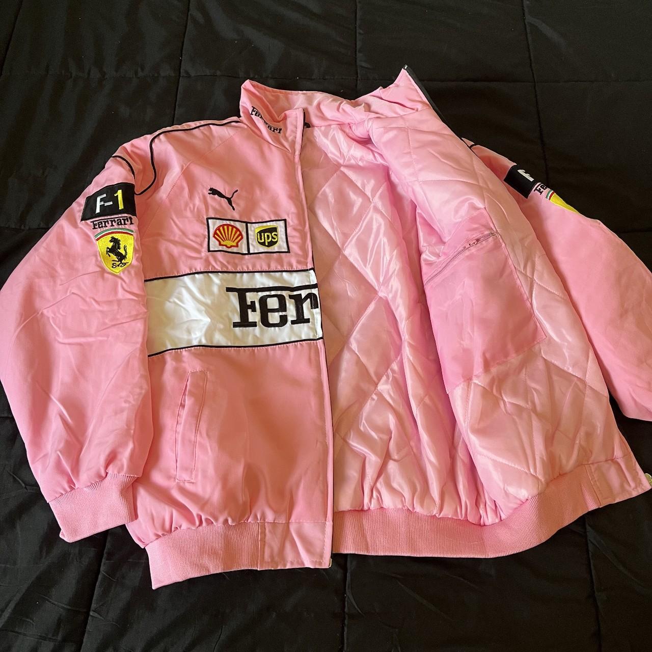 Ferrari hand-painted F1 denim jacket #ferrari #f1 | Depop